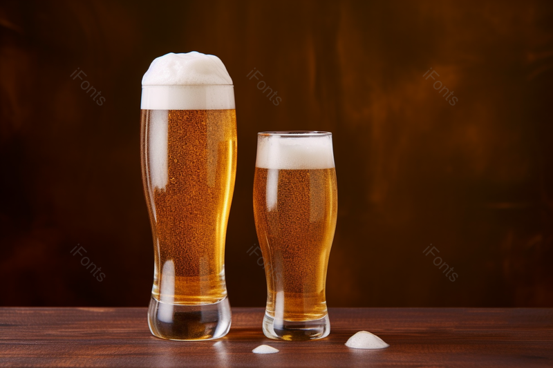 夏季玻璃啤酒杯乘着金色啤酒冒出白色泡沫流线透明,高清,摄影图,摄影图片,图片大全,摄影图免费下载